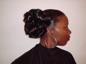 Wedding Hair Up Style - Side View