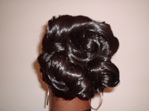 Wedding Hair Up Style - Back View