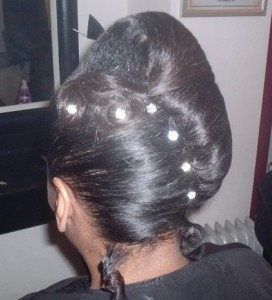 Special Occasion Updo Back View