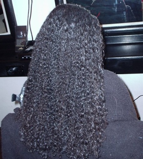 Brazilian Blow Out - Natural Mixed Race Hair (Before)