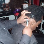 Academy Course – Natural Gel Comb Twist Style by Student – before