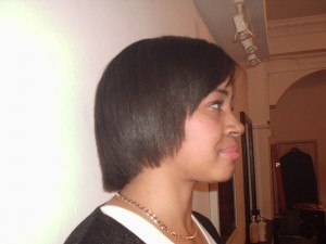Brazilian Blow Out - Natural Afro Hair (After Side View)