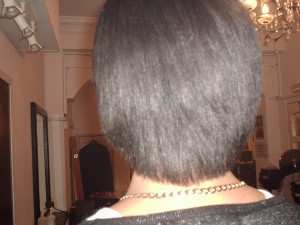 Brazilian Blow Out - Natural Afro Hair (After Back View)