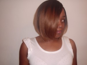 Weave Bob Cut Front View (After)