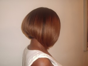 Weave Bob Cut Side View(After)