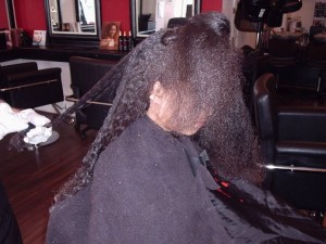brazilian keratin treatment on mixed race hair before