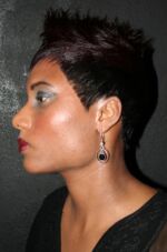 Short Sharp Cut with a hint of purple
