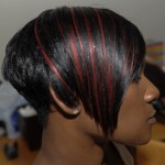 Sleek Short Style with a flash of Red 3
